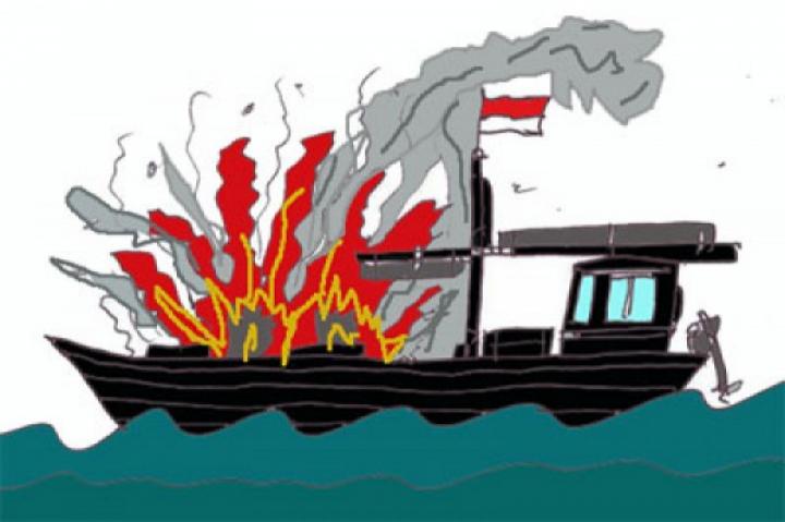 BPBD: Kapal KM 336 Milik PT ISAB Panjang Terbakar, Penyebab Belum Diketahui