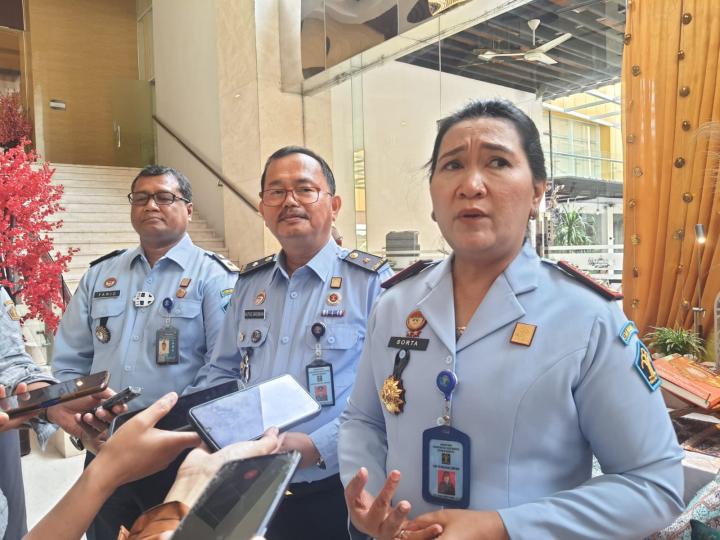 Kepala Kantor Kemenkumham Provinsi Lampung Sorta Delima Lumban Tobing Membuka Sosialisasi Kekayaan Intelektual Komunal