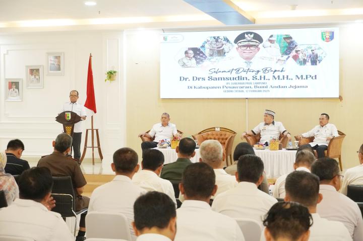 Pj. Gubernur Lampung Ajak Perkuat Kebersamaan Dalam Membangun Kabupaten Pesawaran   