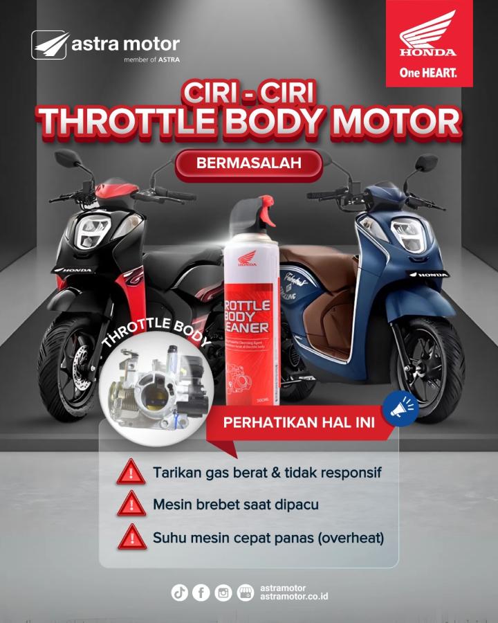 Throttle Body Yang Kotor Bisa Bikin Motor Brebet 