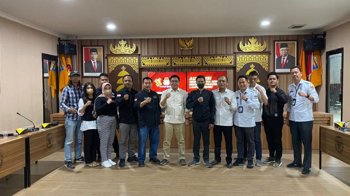 SMSI Lampung Bangun Sinergi Dengan KPU Kawal Tahapan Pemilu 2024