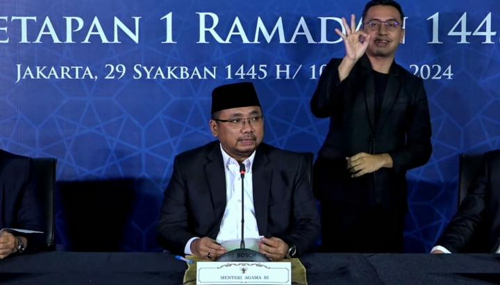 Sah, 1 Ramadhan 1445 Hijriah jatuh pada 12 Maret 2024 Berdasarkan Hasil Sidang Isbat Kemenag