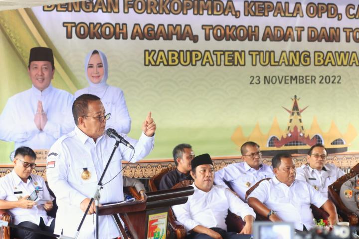 Gubernur Arinal Djunaidi Silaturahmi Dan Berdialog Bersama Jajaran Forkopimda, Kepala OPD, Camat, Kepala Tiyuh, Tokoh Agama, Tokoh Adat dan Tokoh Masyarakat Kabupaten Tulang Bawang Barat  