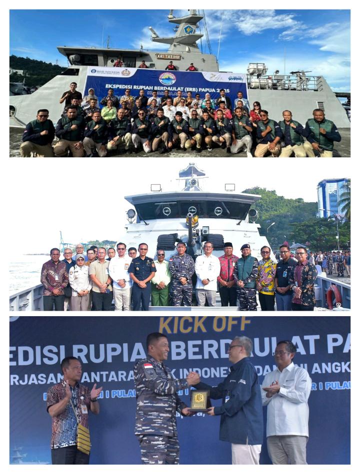 Rupiah Menyapa Pelosok Papua, Sinergi Bank Indonesia dan TNI AL Lepas Ekspedisi ERB 2025