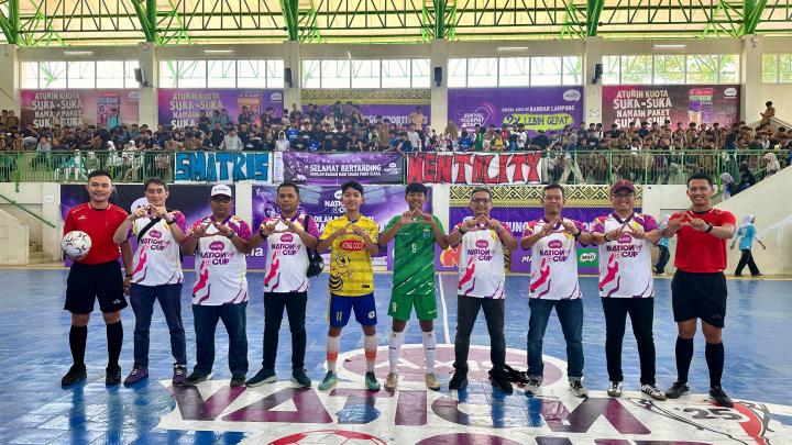 Ribuan Penonton AXIS Nation Cup 2025 “Suara Para Juara” Saksikan Liga Futsal Putra dan Putri Antar Pelajar SMA di Kota Bandar Lampung