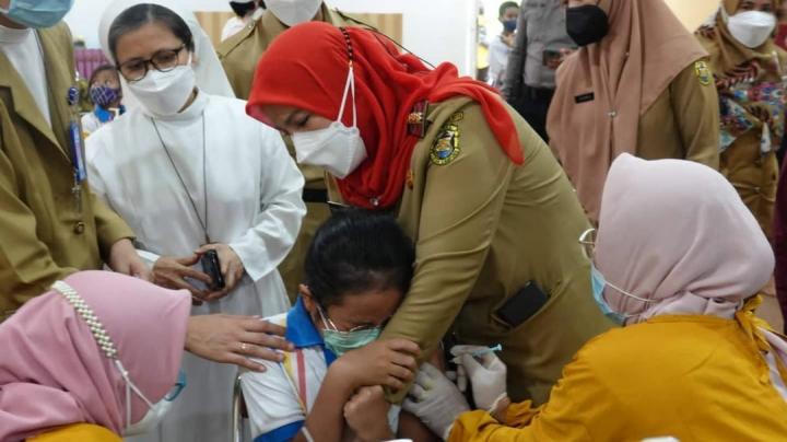 Mulai Digelar, Vaksinasi Anak Kota Bandarlampung Menarget 180 Ribu Siswa/i