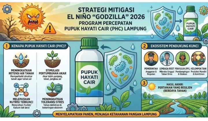 Pemprov Lampung Matangkan Strategi Antisipasi El Nino untuk Jaga Produktivitas Pertanian