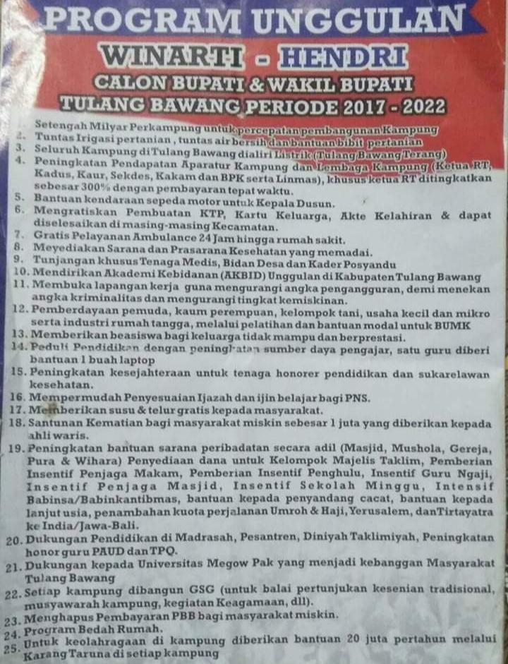 25 Program Belum Terealisasi RT RW di Empat Kelurahan Akan Temui Winarti