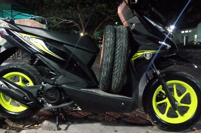 Pasang Pelek Honda Scoopy 12 Inci di Honda BeAT, Begini Caranya! 