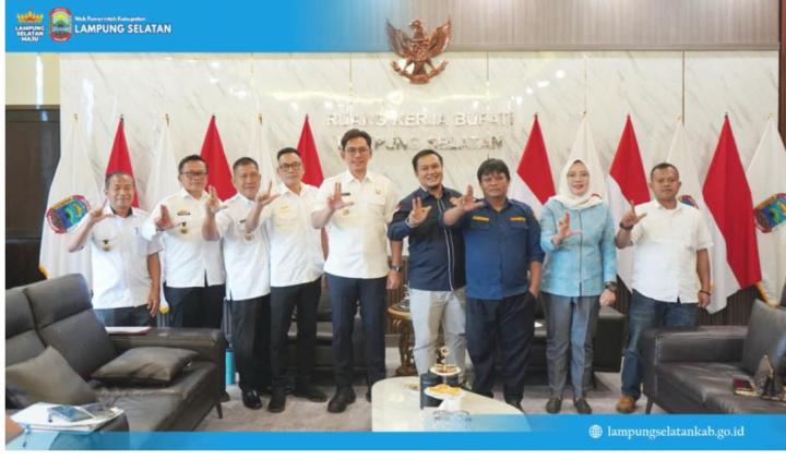 Bupati Lampung Selatan, Radityo Egi Pratama Terima Audiensi Karang Taruna Lampung Selatan 