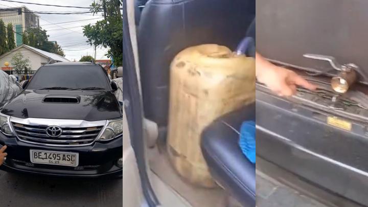 Diduga Gunakan Tangki Modifikasi, Fortuner Pengangkut Solar Digerebek Warga