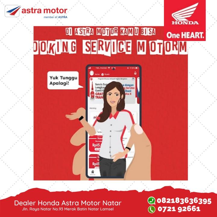 Tanpa Antri, Booking Service Motor Hondamu Di Sini!