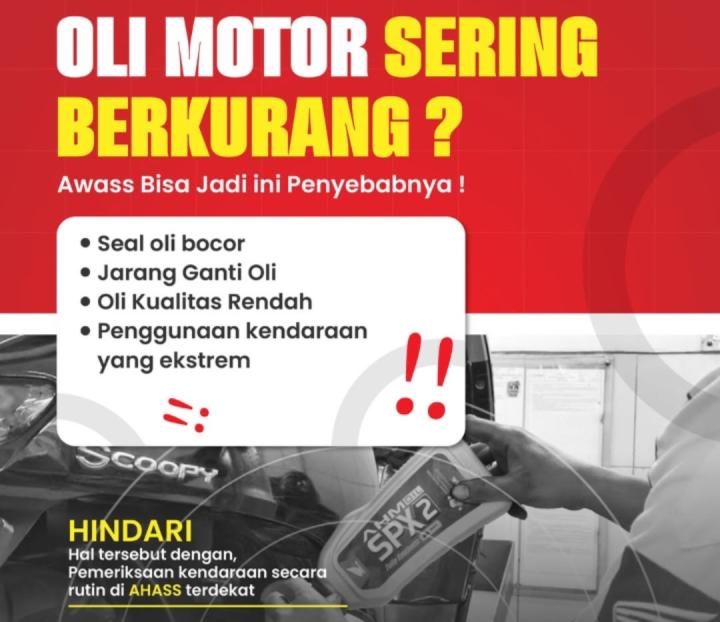 TDM Natar Ingatkan Konsumen untuk Cek Oli Secara Berkala di AHASS