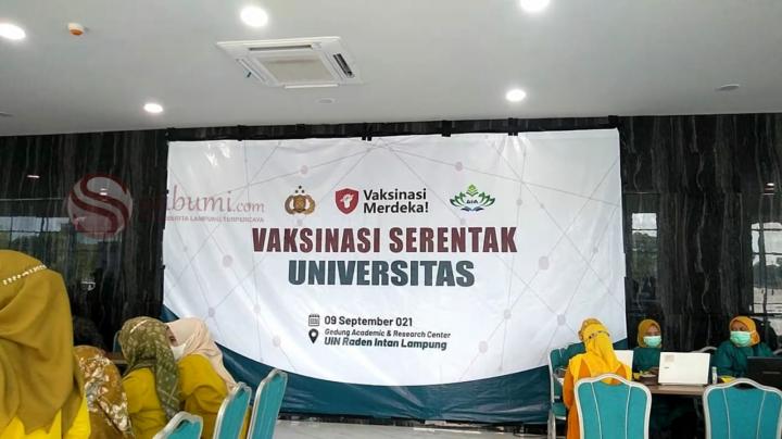 UIN Raden Intan Lampung Gelar Vaksinasi Merdeka Khusus Mahasiswa Baru
