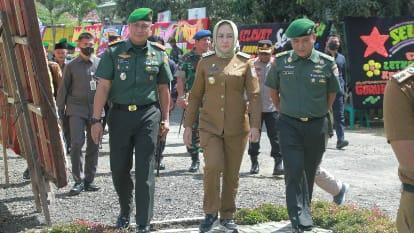 Lepas sambut Dandim 0426/Tuba dari Letkol Kav Joko Sunarto kepada Letkol Inf Triano Iqbal 
