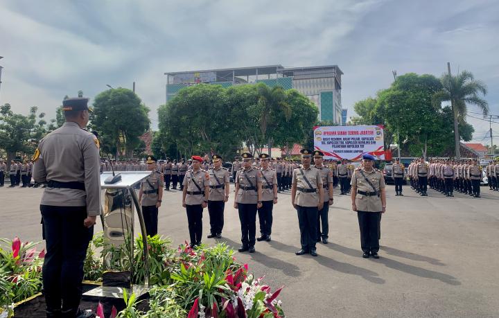 Rotasi Enam Jabatan Polresta Bandar Lampung, Kapolresta Soroti Lonjakan Kasus Pencabulan