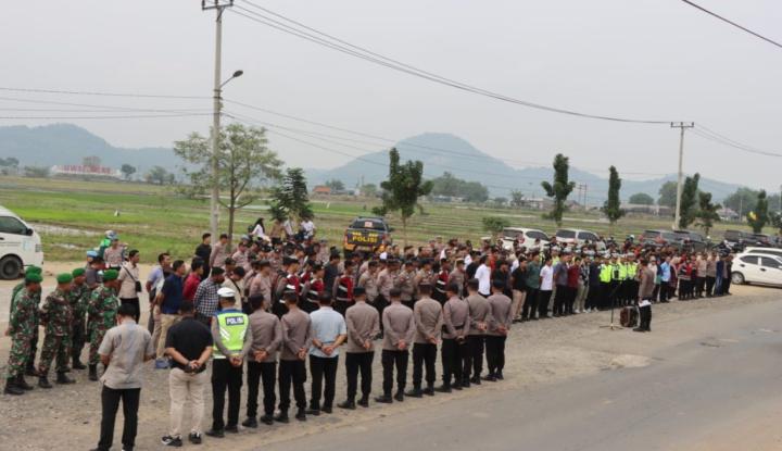 285 Personel dan Unsur Gabungan Dikerahkan untuk Amankan Kunjungan Jokowi ke Pringsewu