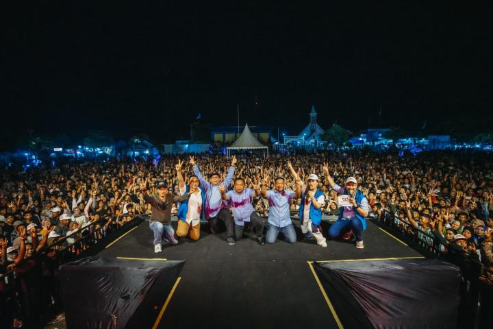 Gebyar Indonesia Maju Guncang Lampung Tengah,Masyarakat Antusias Dukung Prabowo - Gibran  