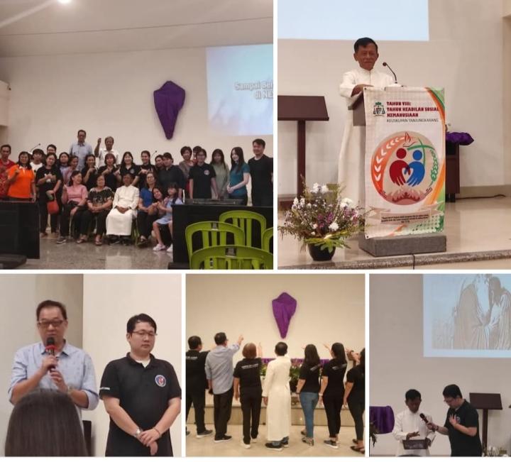 Ajakan Saling Mengampuni dalam  Praise and Worship PD PKK St. Lucia Paroki Katedral Tanjungkarang