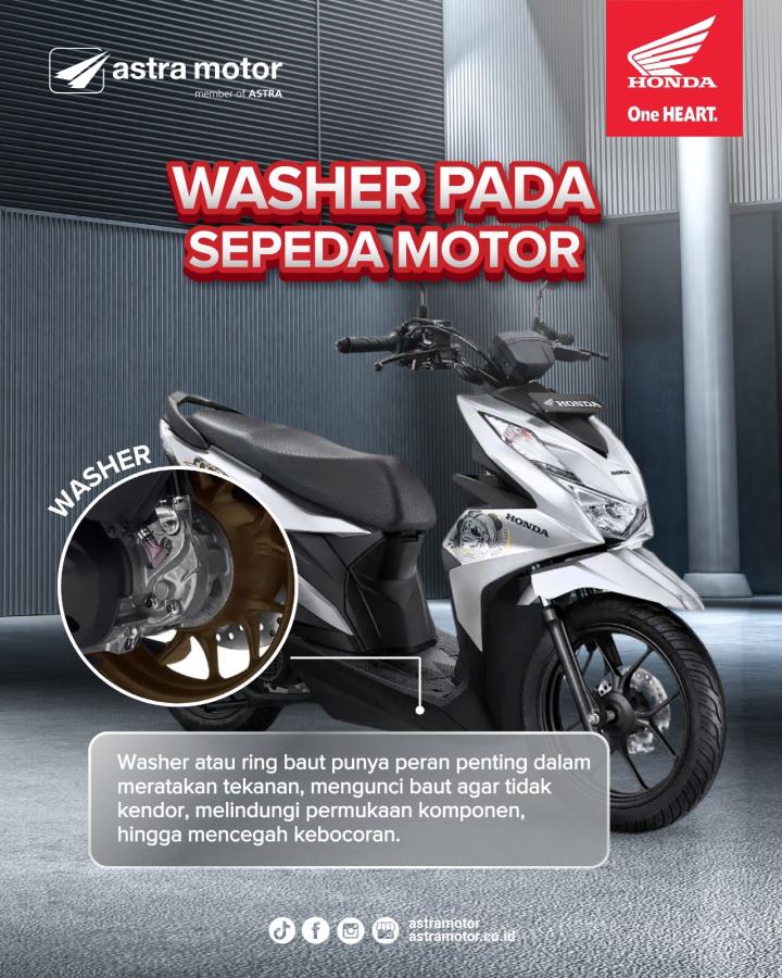 Astra Motor Edukasi Fungsi Washer pada Sepeda Motor Honda