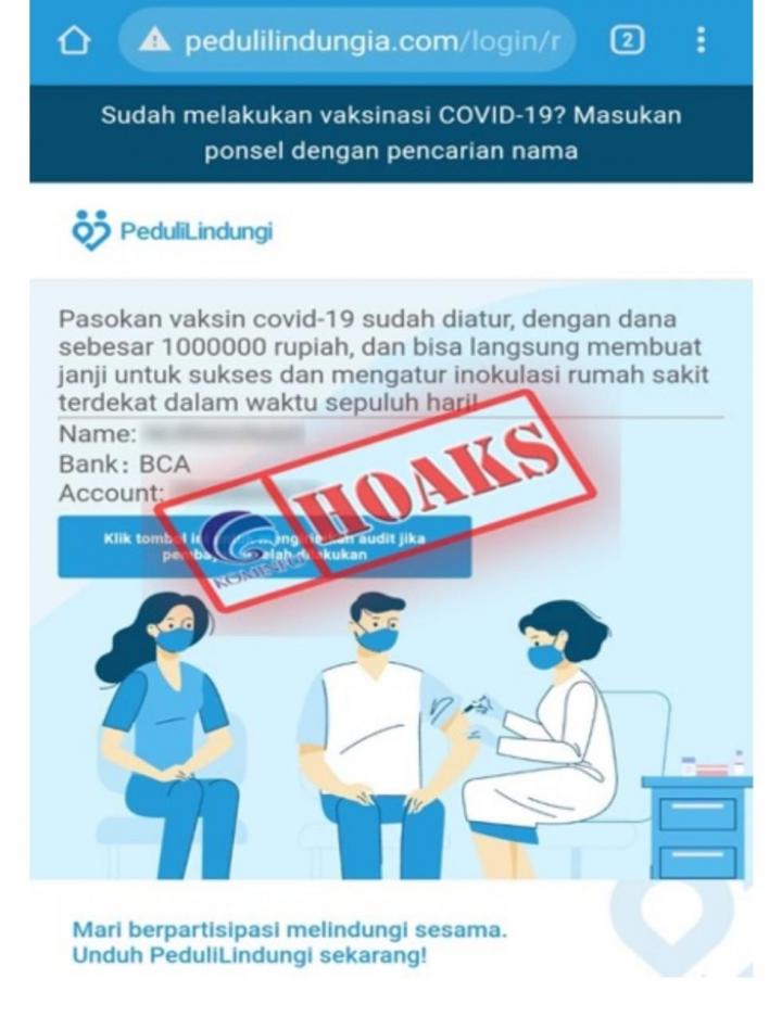 Waspada! Situs PeduliLindungi Palsu Muncul Lagi, Jangan Tertipu!