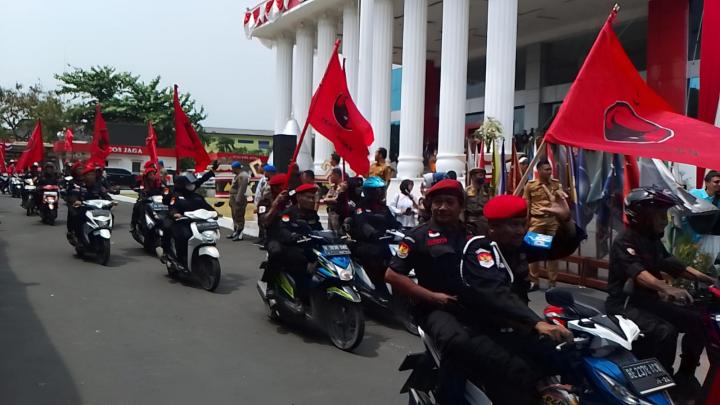 Kirab Pemilu 2024 di Kota Bandar LampungÂ 