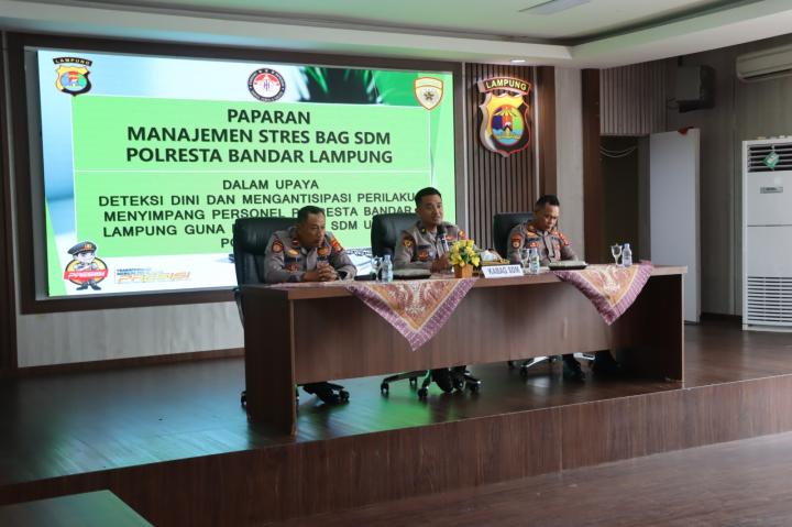 Cegah Pelanggaran Internal, Polresta Bandar Lampung Gelar Konseling Mobile