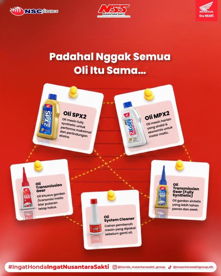 Tidak Semua Oli Sama, Nusantara Sakti Edukasi Konsumen Soal Pentingnya Pilih Oli yang Tepat