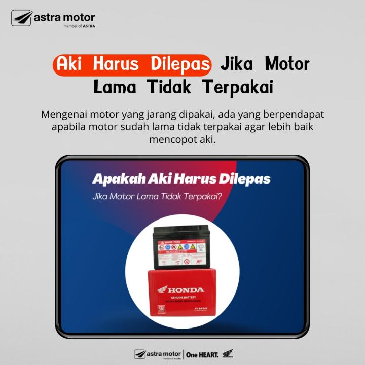 Apakah Aki Harus Dilepas Jika Motor Lama Tidak Terpakai?