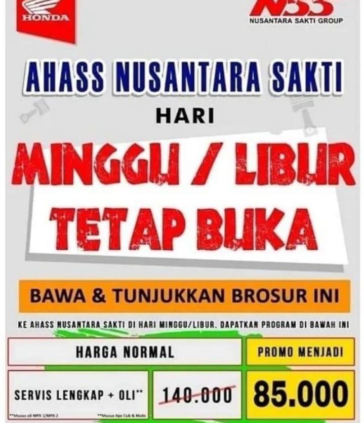 AHASS NSS Kedaton Tetap Buka di Hari Libur Tahun Baru Hijriah