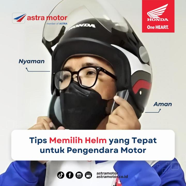 Tips Memilih Helm Yang Tepat Untuk Pengendara Motor 