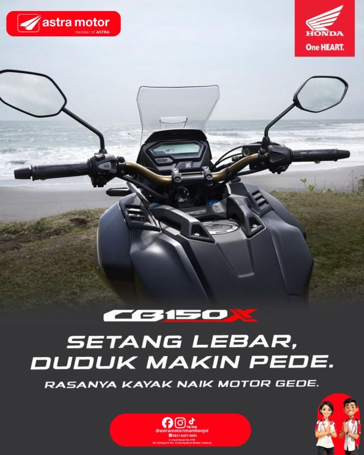 Honda CB150X: Sensasi Motor Gede dalam Genggaman, Kini Hadir di Astra Motor Imam Bonjol