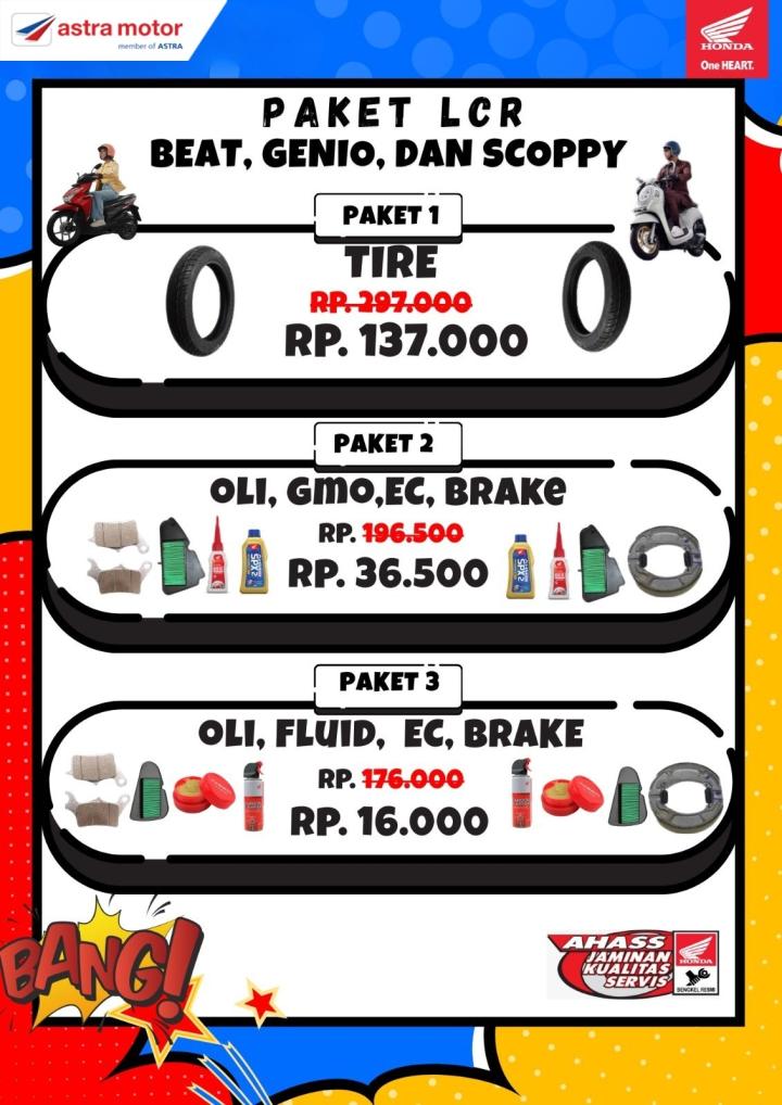 Astra Motor Natar Hadirkan Paket Service Super Hemat untuk Beat, Genio, dan Scoopy