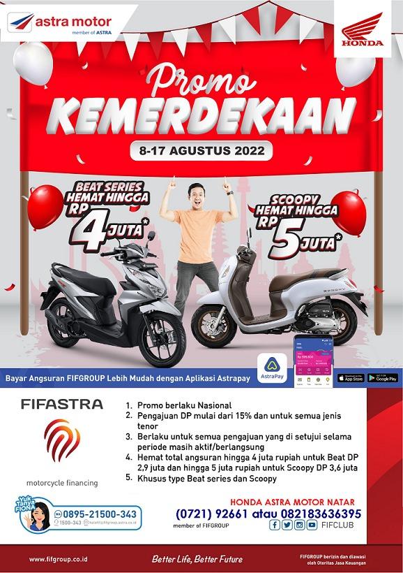 Promo Kredit Motor Honda Astra Motor Natar Dalam Rangka HUT RI