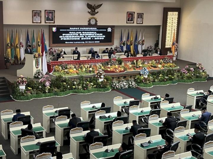 Paripurna DPRD Lampung, Mirza: Istiqomah Menjalankan Amanah