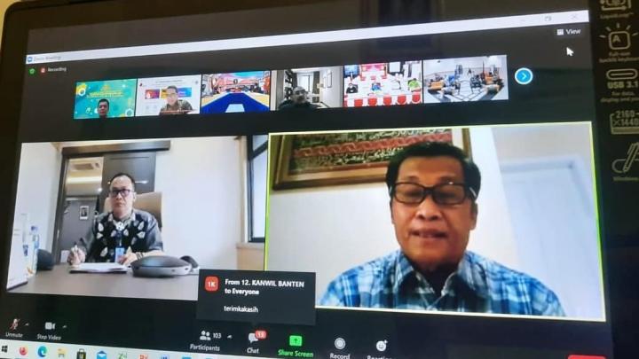 Jelang Bakti Sosial â€œKumham Peduli, Kumham Berbagiâ€, Plt. Kepala Kantor Wilayah Kemenkumham Lampung Ikuti Rapat Persiapan