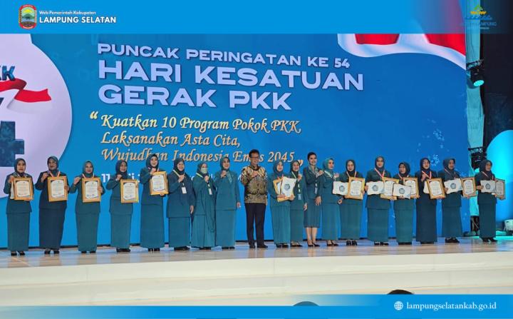 TP PKK Lampung Selatan Raih Penghargaan Nasional Imunisasi Zero Dose, 4.626 Anak Tuntaskan Imunisasi Kejar
