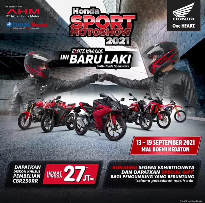 Main Dealer dan Jaringannya NSS Kedaton Mengadakan Honda Sport Motoshow di Mal Boemi Kedaton