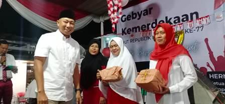Anggota DPRD Lampung, Rahmat Mirzani Djausal Hadiri Puncak Gebyar Kemerdekaan HUT RI ke-77 di Posko Rakyat