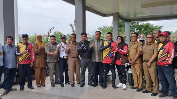 Dilepas Pemko, 3 Warga Payakumbuh ke Mekkah Naik Motor