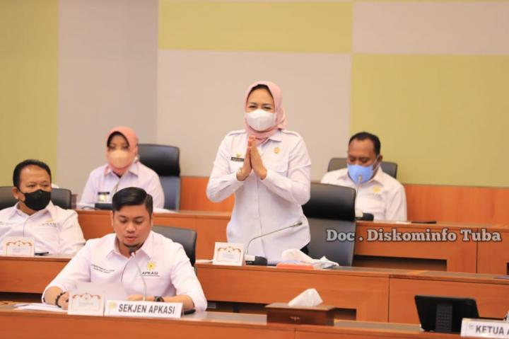 Wakili Pengurus APKASI, Winarti Haidiri RDPU Badan Anggaran DPR RI