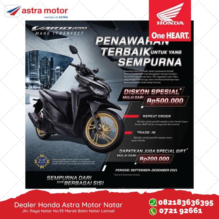 Penawaran Terbaik Astra Motor Natar Untuk yang Sempurna Vario 150