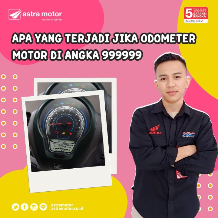 Apa Yang Terjadi Jika Odometer Motor Mencapai 999999? Begini Penjelasanya 