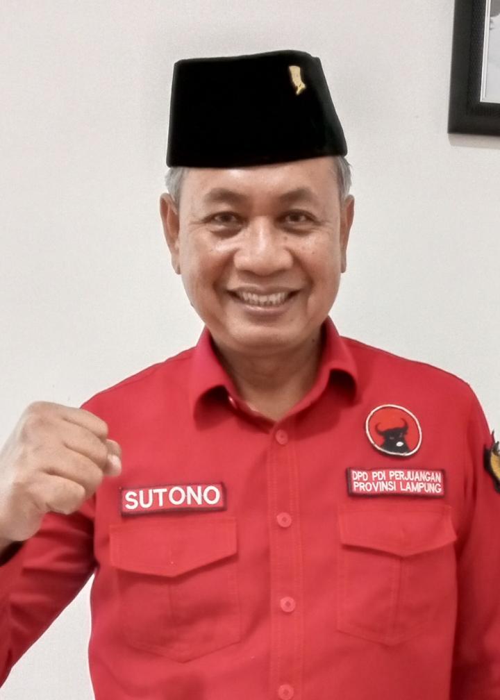 Sutono Jadi Figur Sentral Jelang Konferda PDI Perjuangan Lampung