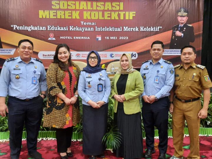 Kementerian Hukum dan HAM Lampung Gelar Sosialisasi Merek Kolektif , Hadirkan Narasumber dari Dinas Perindag Provinsi Lampung 