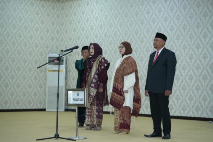 Unila Gelar Pelantikan dan Pengambilan Sumpah Jabatan