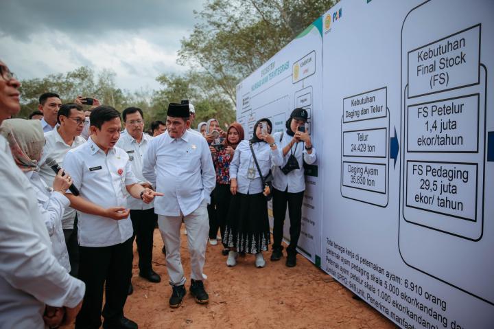 Pemprov Lampung, Kementan dan PTPN I Lakukan Groundbreaking Hilirisasi Ayam Terintegrasi, Gubernur Mirza: Ini Langkah Nyata untuk Memastikan Manfaat Ekonomi tetap Berada di Lampung
