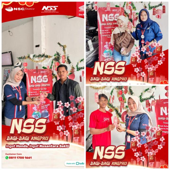 NSS Pringsewu Berbagi Angpau Spesial Berisi Voucher Service, Helm, Jaket Apparel, dan Voucher Parfum Eksklusif