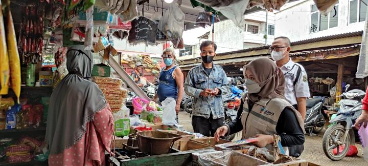 BBPOM di Bandar Lampung pastikan Produk Unggul Sehat berKualitas dan Aman (Pusaka) dan Siap QRIs di Pasar Gintung