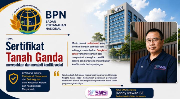 Dugaan Permainan Mafia Tanah dan Sertifikat Ganda Dinilai Meresahkan, Masyarakat Minta BPN Berbenah
